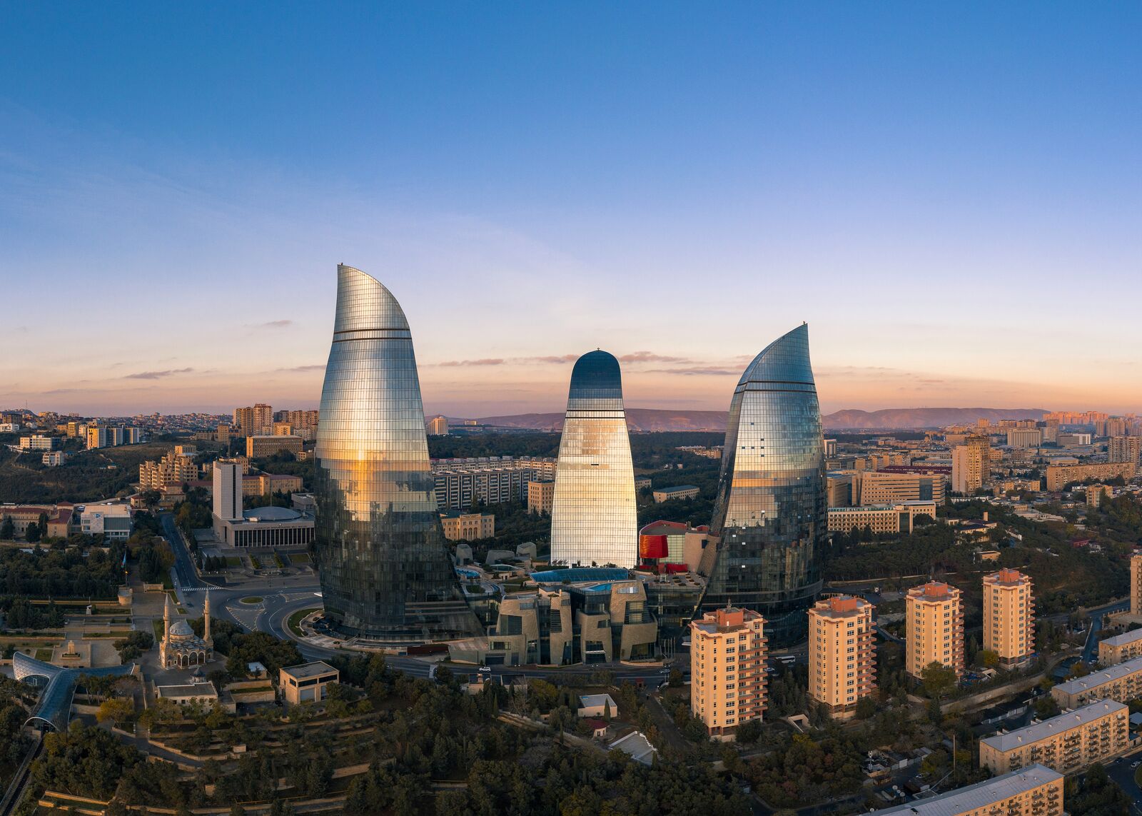 Scenic landscape in Azerbaijan