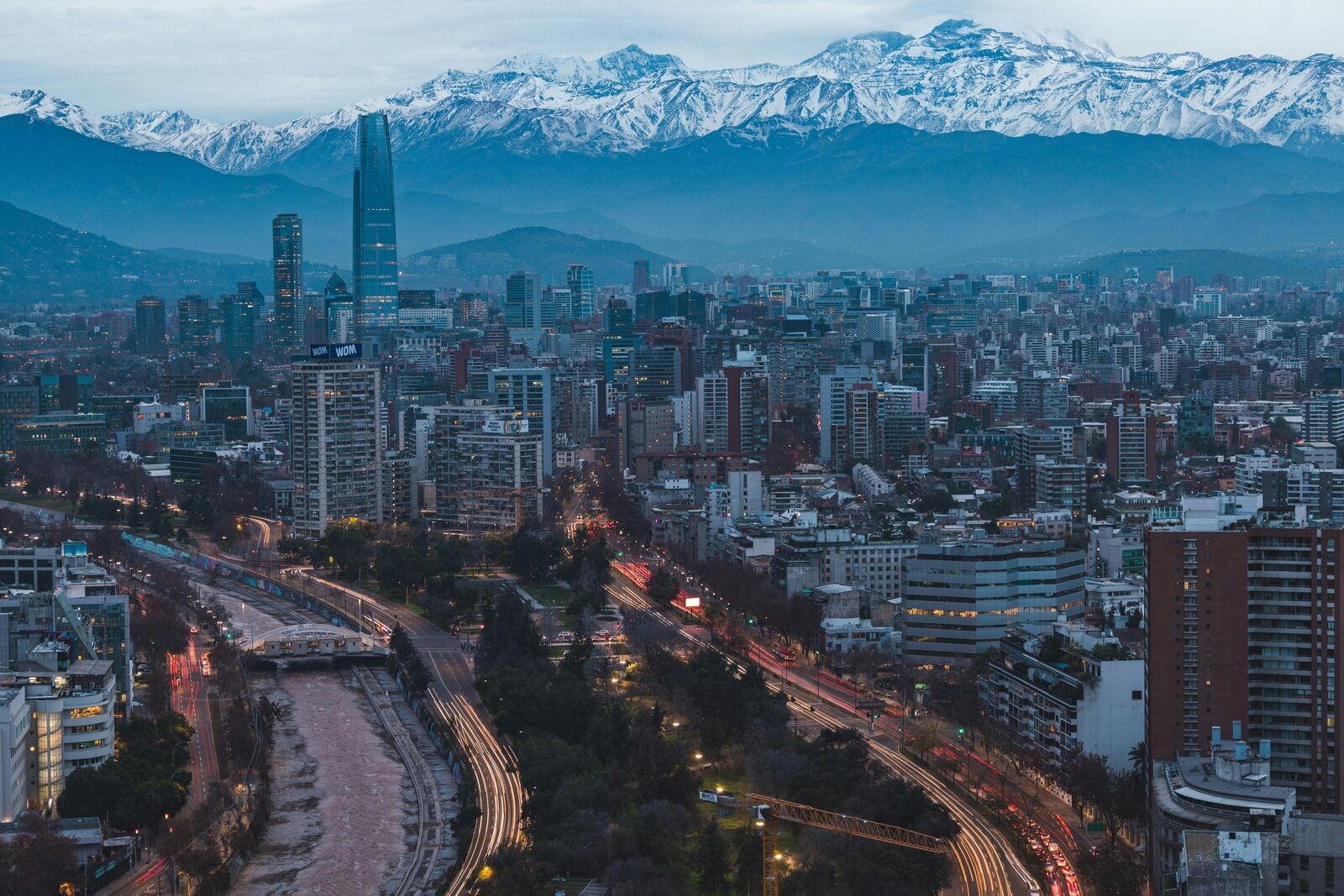 Scenic landscape in Chile