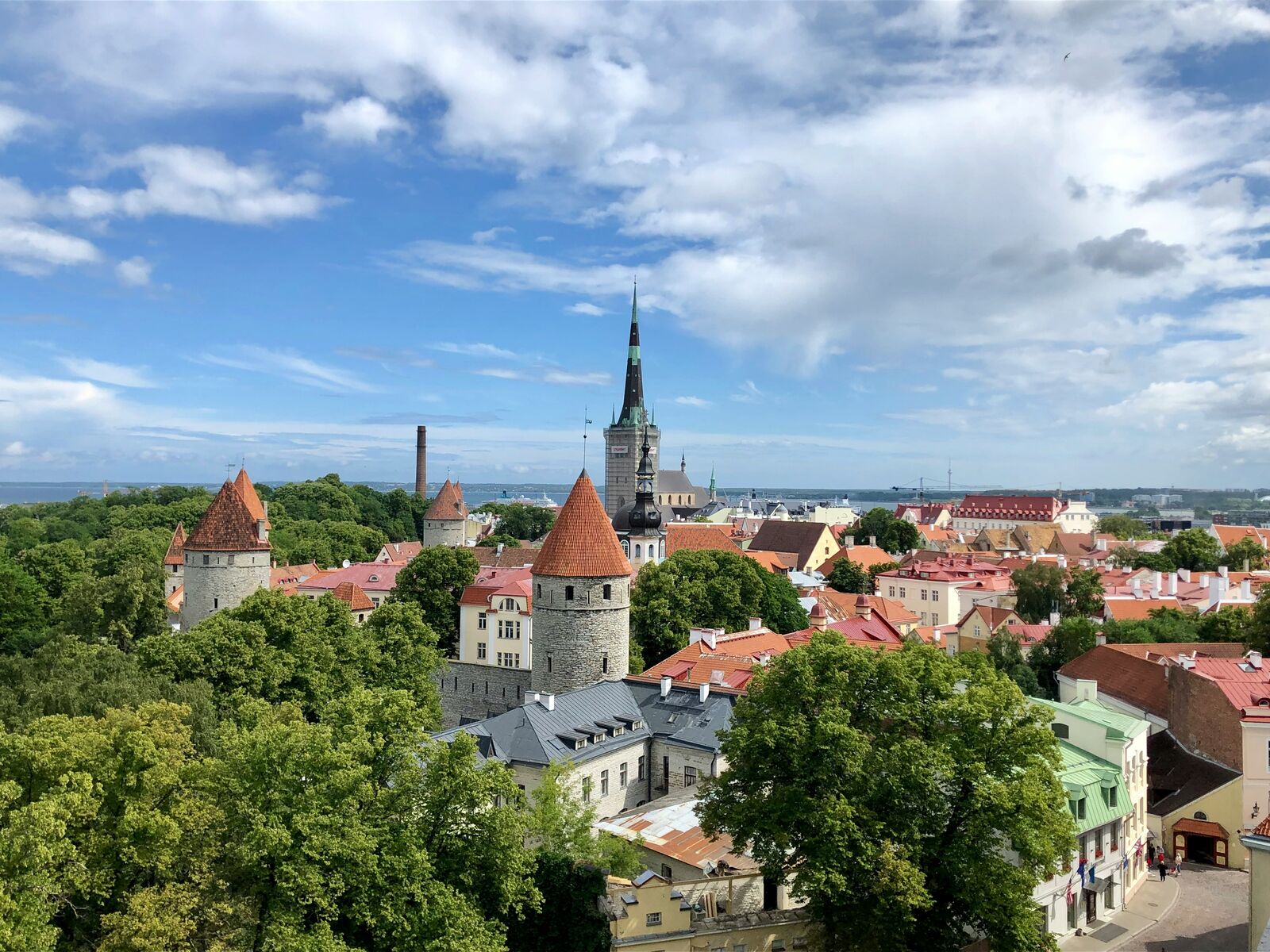 Scenic landscape in Estonia