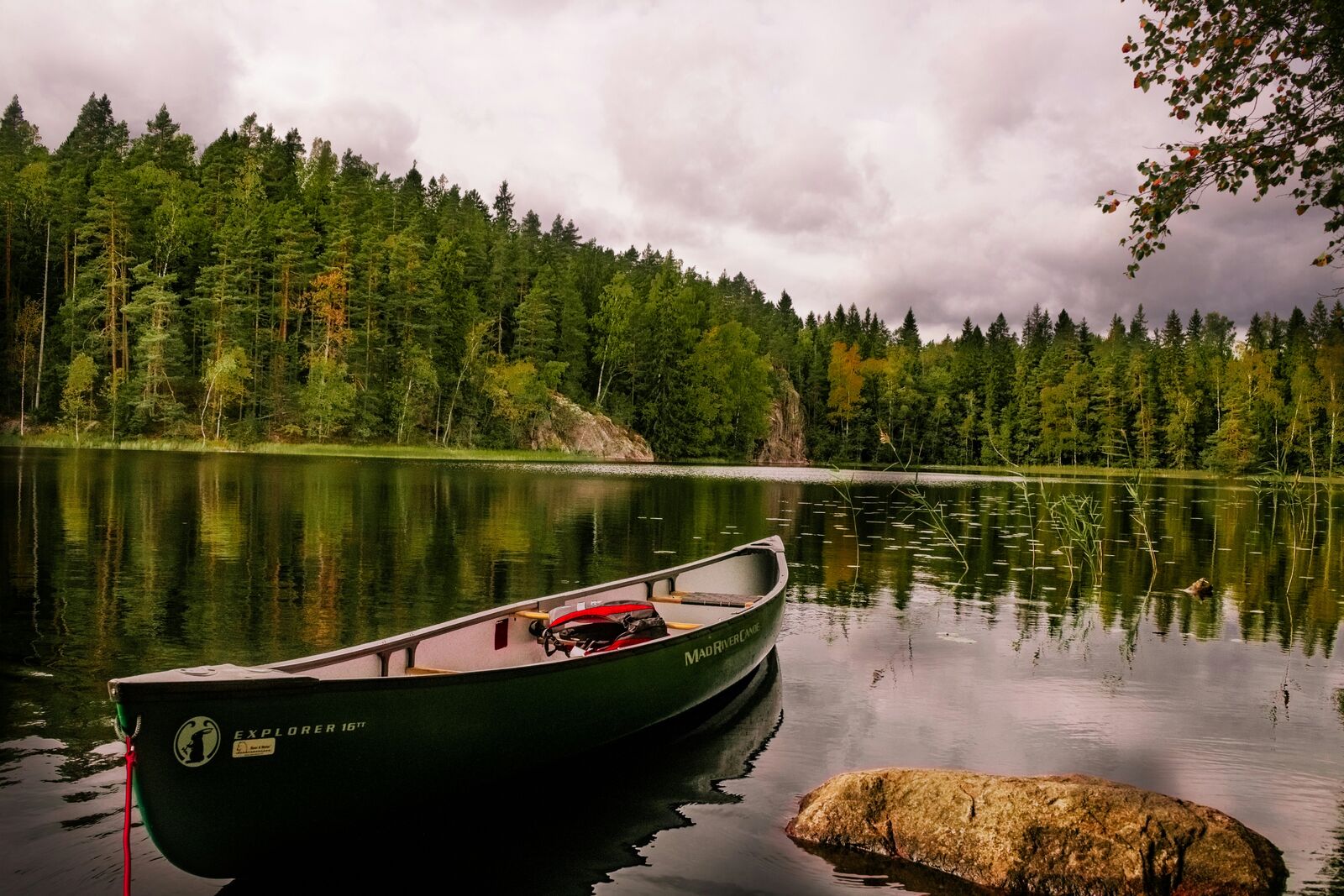 Scenic landscape in Finland