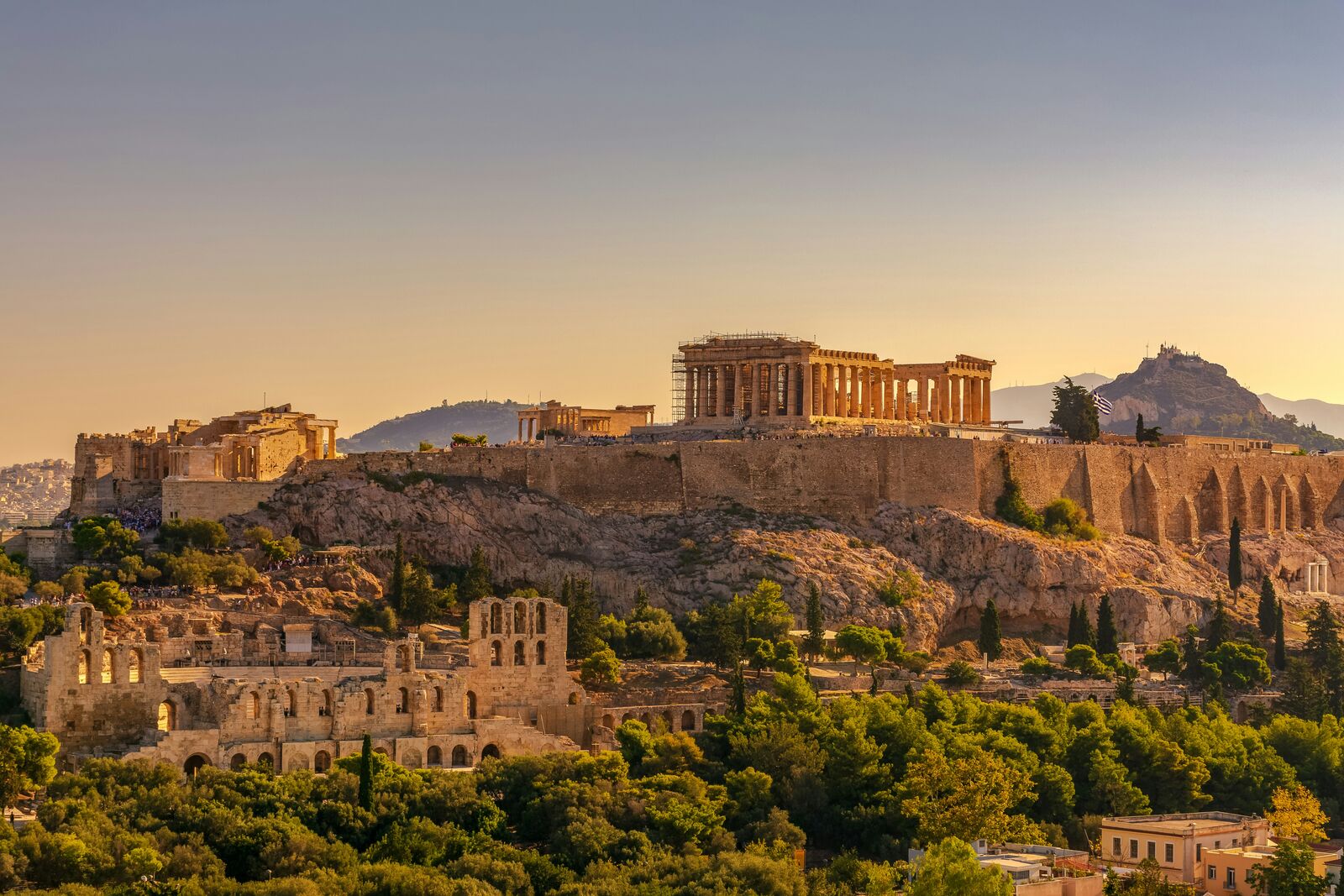Scenic landscape in Greece