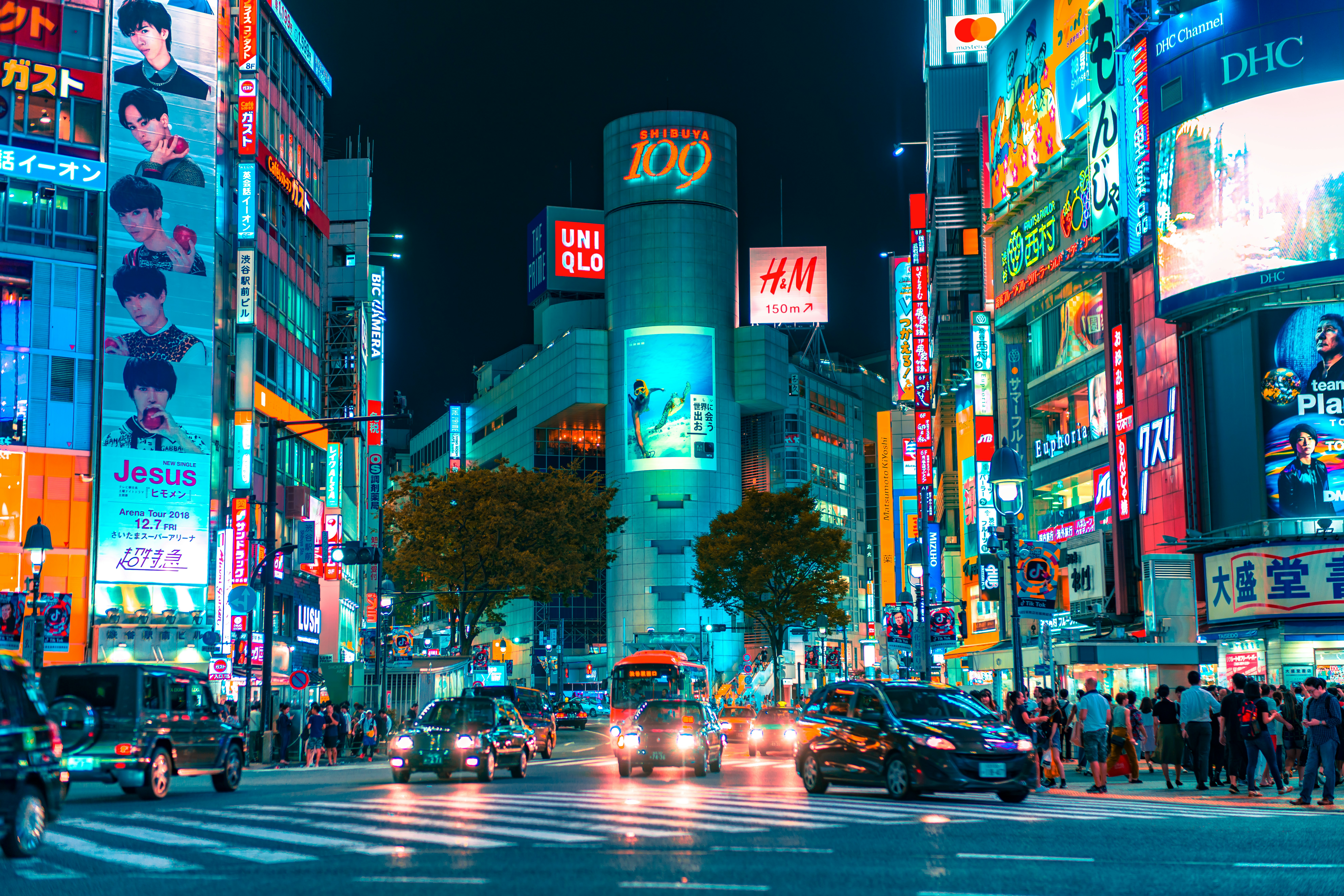 Scenic landscape in Japan