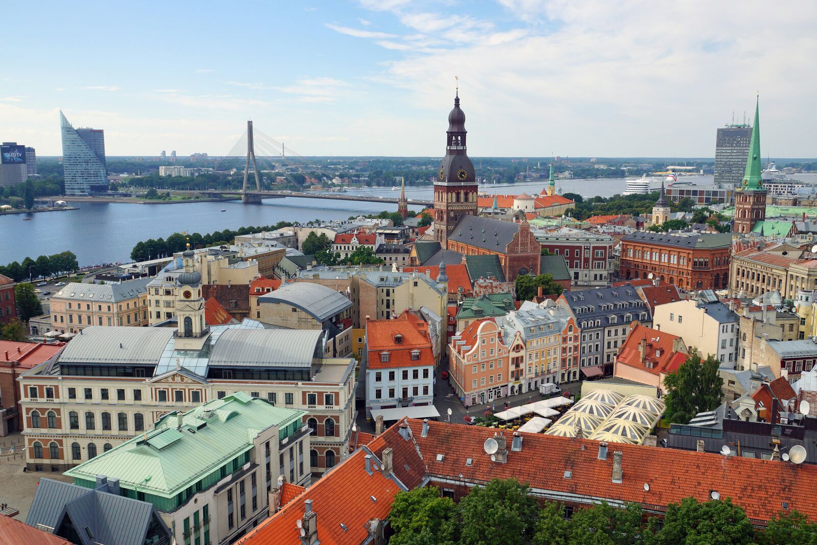 Scenic landscape in Latvia