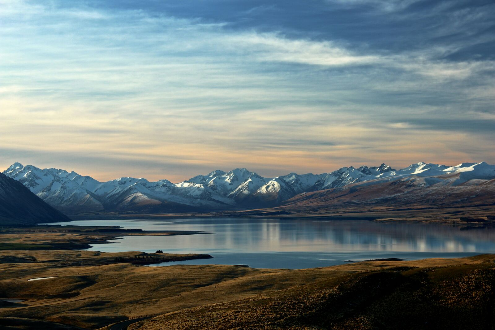 Scenic landscape in New Zealand