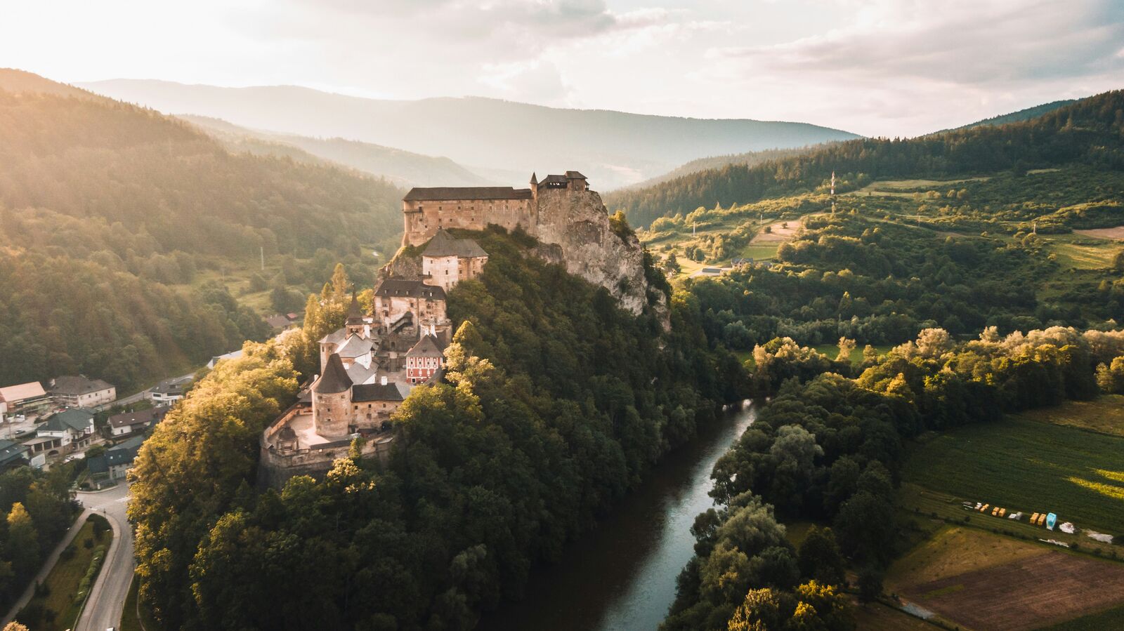 Scenic landscape in Slovakia