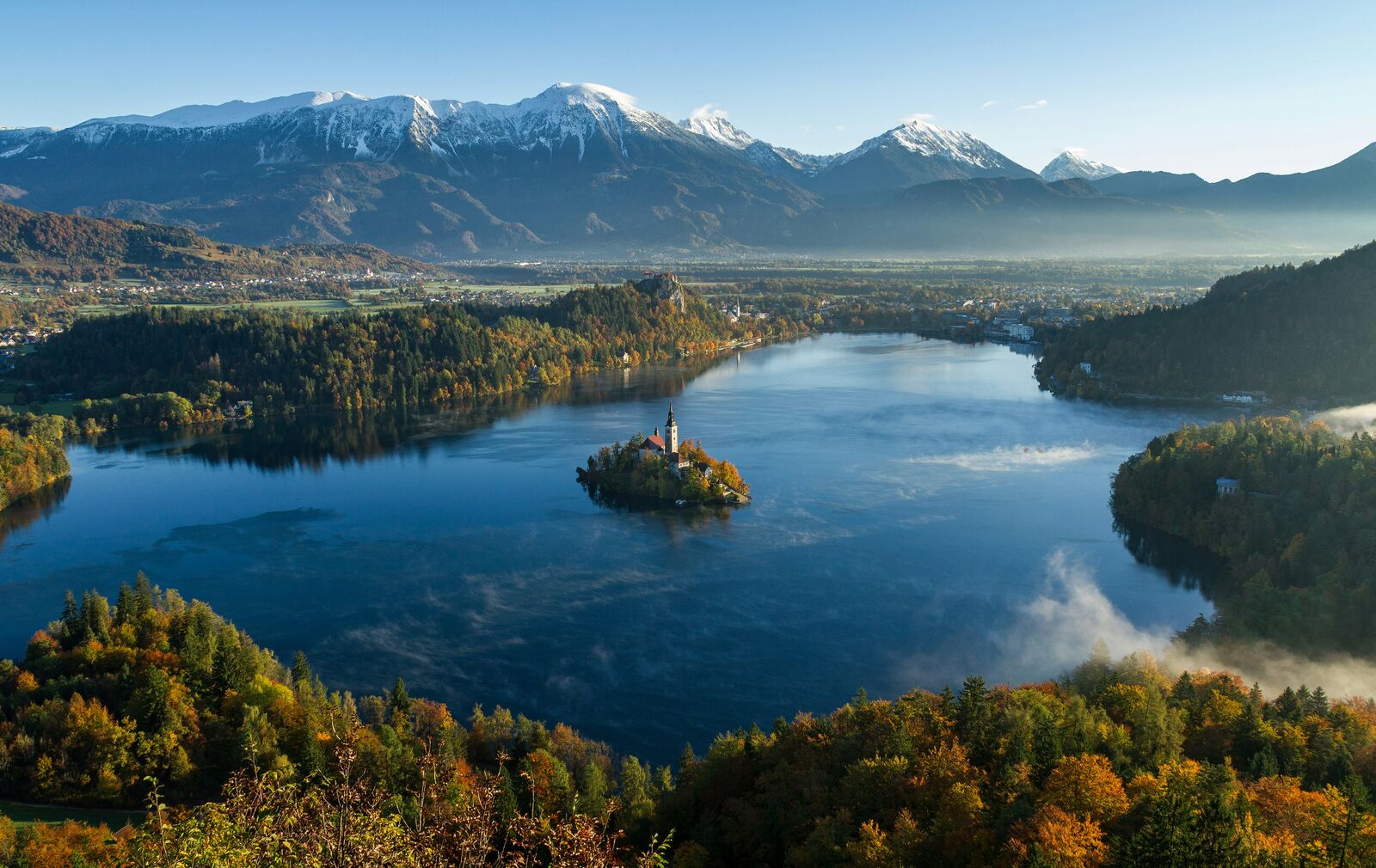 Scenic landscape in Slovenia