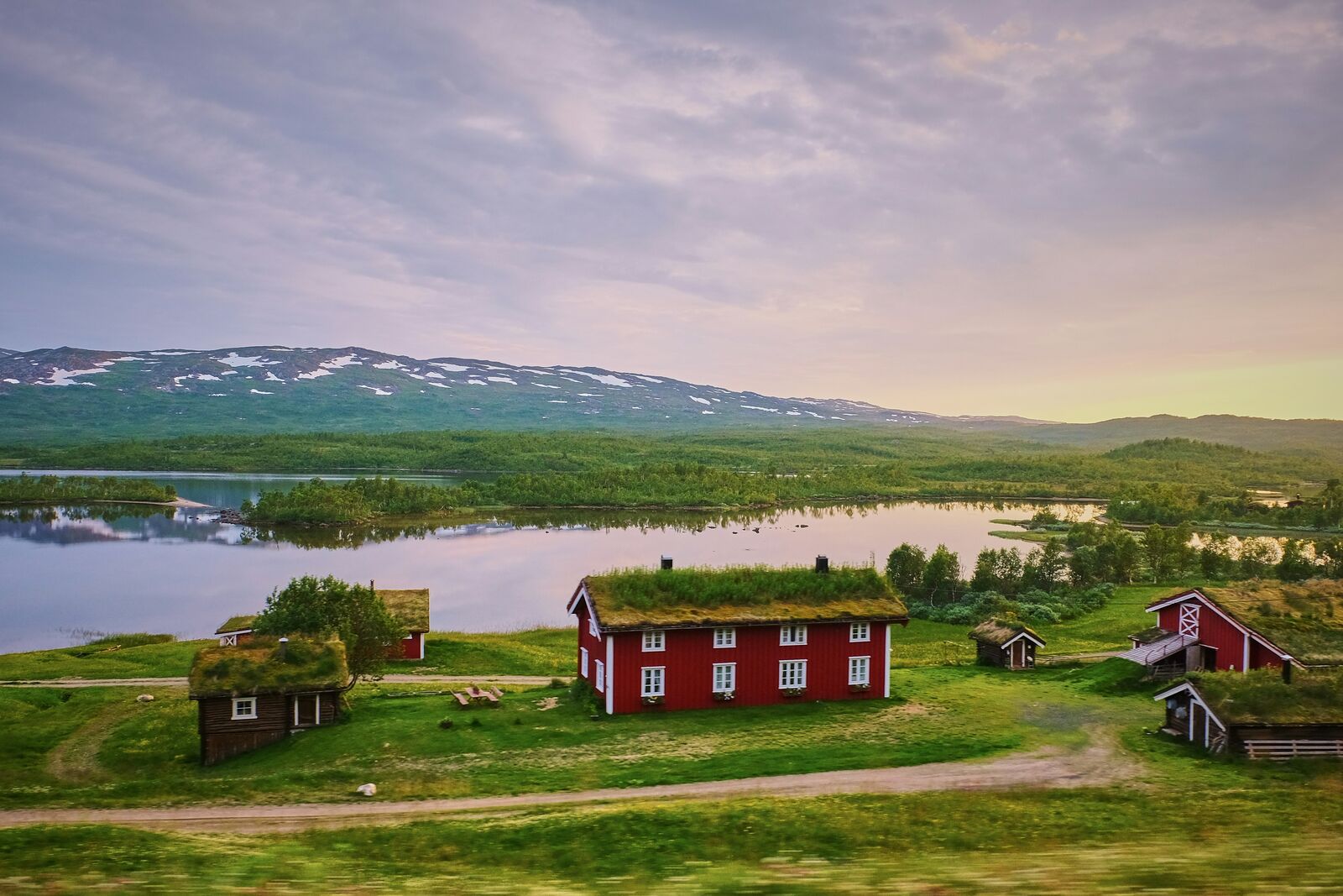 Scenic landscape in Sweden
