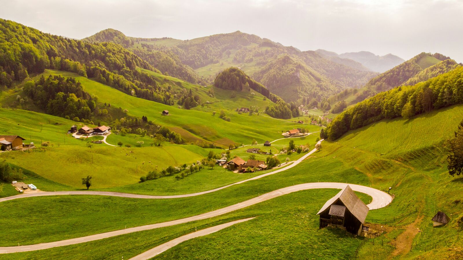 Switzerland road view 2