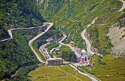 Grimsel Pass Alpine Reservoir Scenic Drive