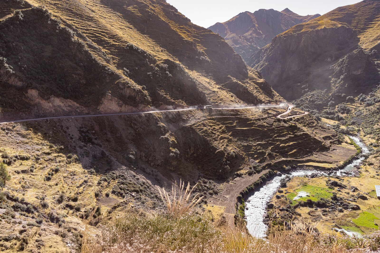 Peru Andes High Altitude Scenic Highway Drive scenic driving route in Peru