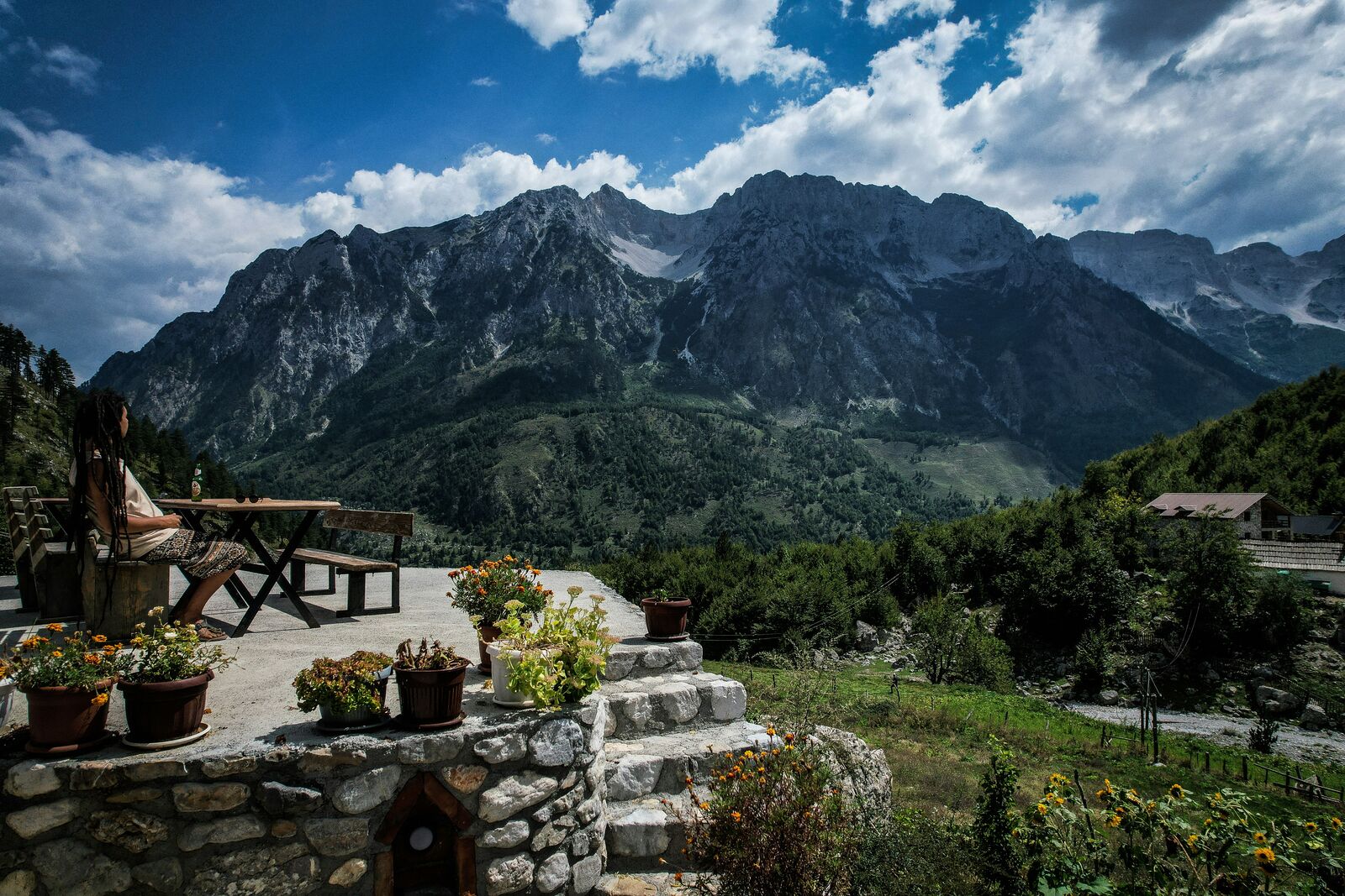 Theth to Valbona Alpine Mountain Pass Drive scenic driving route in Albania — photo 3