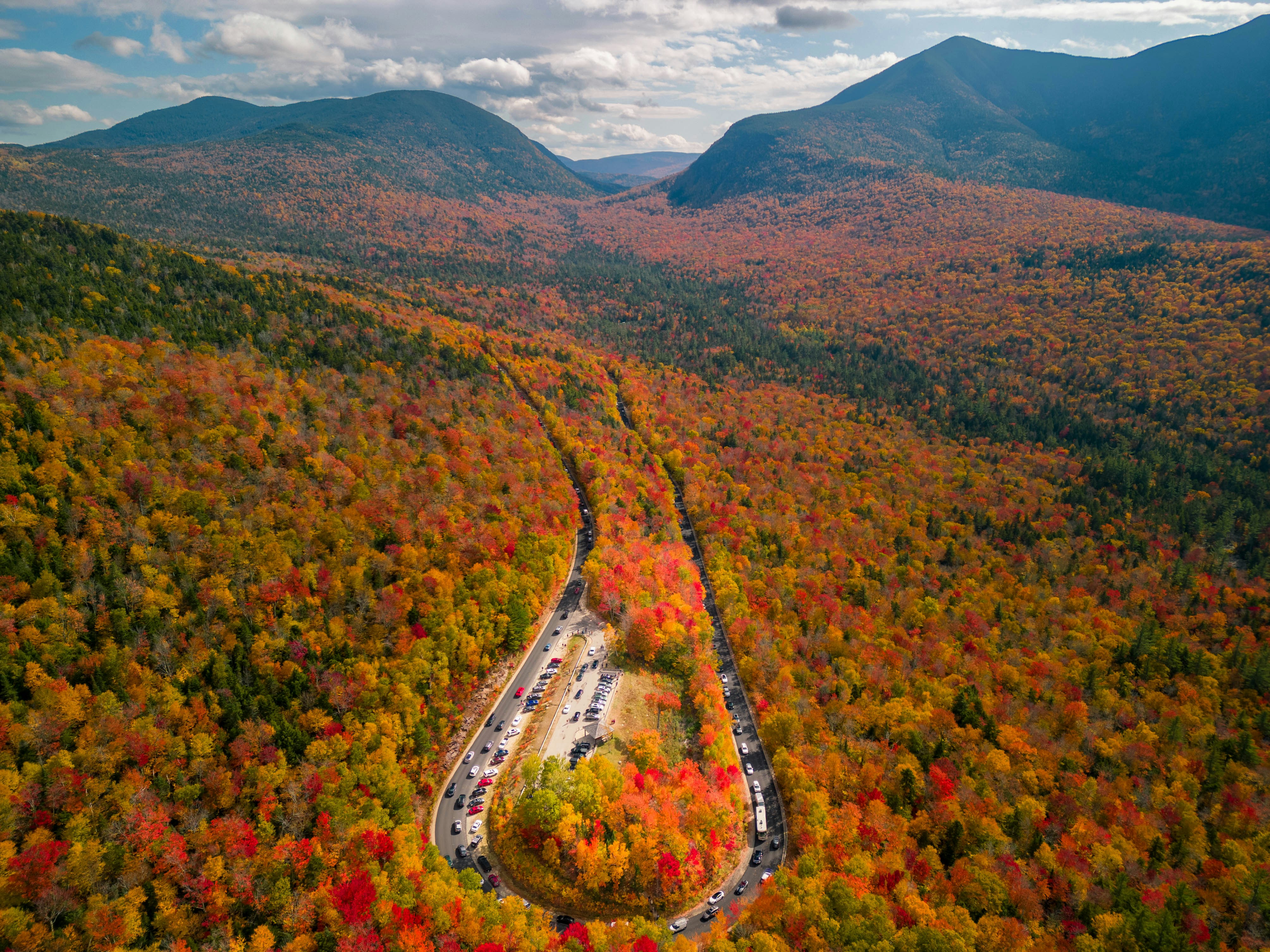 Kancamagus Scenic Forest Drive scenic driving route in USA
