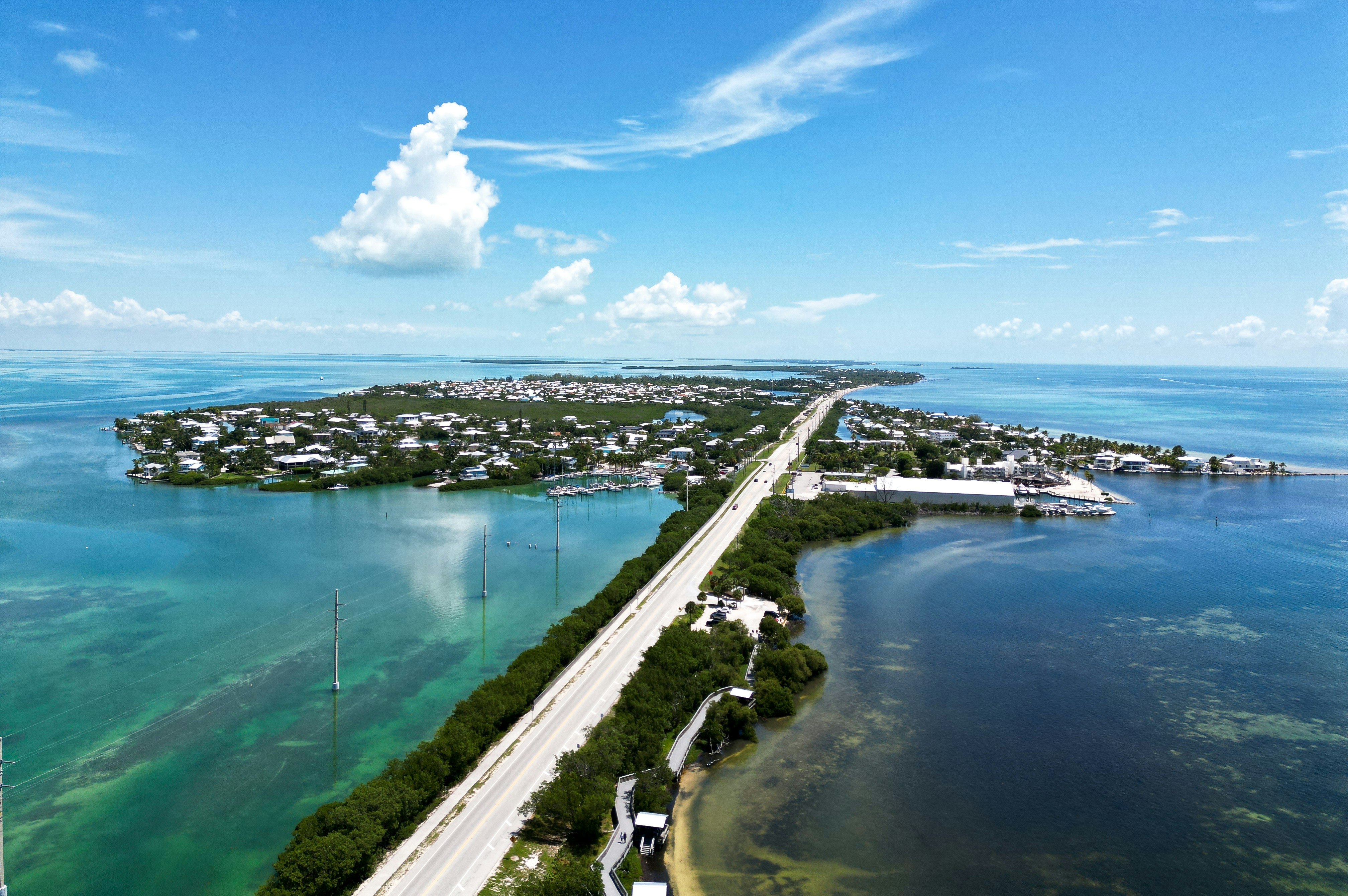 Overseas Highway Ocean Bridge Scenic Drive scenic driving route in USA